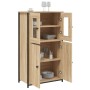 Aparador alto madera contrachapada roble Sonoma 62x32x106,5 cm de , Aparadores - Ref: Foro24-834206, Precio: 103,59 €, Descue...