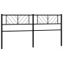 Cabecero de metal negro 200 cm de , Cabeceros y pies de cama - Ref: Foro24-372217, Precio: 35,62 €, Descuento: %