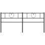 Cabecero de metal negro 200 cm de , Cabeceros y pies de cama - Ref: Foro24-355501, Precio: 33,61 €, Descuento: %