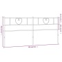 Cabecero de metal negro 200 cm de , Cabeceros y pies de cama - Ref: Foro24-355501, Precio: 33,61 €, Descuento: %