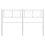 Cabecero de metal blanco 135 cm de , Cabeceros y pies de cama - Ref: Foro24-372260, Precio: 30,14 €, Descuento: %