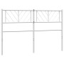 Cabecero de metal blanco 135 cm de , Cabeceros y pies de cama - Ref: Foro24-372260, Precio: 30,14 €, Descuento: %