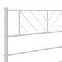 Kopfteil aus weißem Metall, 135 cm von , Kopf- und Fußteile - Ref: Foro24-372260, Preis: 29,69 €, Rabatt: %
