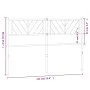 Kopfteil aus weißem Metall, 135 cm von , Kopf- und Fußteile - Ref: Foro24-372260, Preis: 29,69 €, Rabatt: %