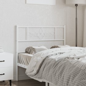 Cabecero de metal blanco 75 cm de , Cabeceros y pies de cama - Ref: Foro24-355342, Precio: 23,93 €, Descuento: %