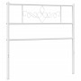 Cabecero de metal blanco 75 cm de , Cabeceros y pies de cama - Ref: Foro24-355342, Precio: 23,93 €, Descuento: %