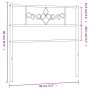 Cabecero de metal blanco 75 cm de , Cabeceros y pies de cama - Ref: Foro24-355342, Precio: 23,93 €, Descuento: %