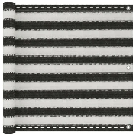 HDPE balcony awning 90x400 cm anthracite gray and white by vidaXL, Umbrellas - Ref: Foro24-42318, Price: 11,75 €, Discount: %