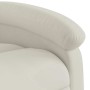 Sillón reclinable de masaje elevable terciopelo crema en Sillones | Comprar online en Foru.es