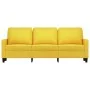3-seater light yellow fabric sofa 180 cm by , Sofas - Ref: Foro24-359176, Price: 250,25 €, Discount: %