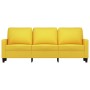 Sofá de 3 plazas de tela amarillo claro 180 cm de , Sofás - Ref: Foro24-359176, Precio: 254,14 €, Descuento: %