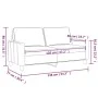 2-seater sofa in taupe gray fabric 120 cm by , Sofas - Ref: Foro24-359162, Price: 194,89 €, Discount: %