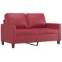 Sofa set with cushions 4 pieces red synthetic leather by , Sofas - Ref: Foro24-3201406, Price: 633,82 €, Discount: %