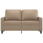 Sofá de 2 plazas de cuero sintético color capuchino 120 cm de , Sofás - Ref: Foro24-359136, Precio: 185,01 €, Descuento: %