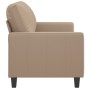 Sofá de 2 plazas de cuero sintético color capuchino 120 cm de , Sofás - Ref: Foro24-359136, Precio: 185,01 €, Descuento: %