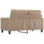 Sofá de 2 plazas de cuero sintético color capuchino 120 cm de , Sofás - Ref: Foro24-359136, Precio: 185,01 €, Descuento: %