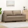 Sofá de 2 plazas de cuero sintético color capuchino 140 cm de , Sofás - Ref: Foro24-359141, Precio: 218,26 €, Descuento: %