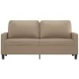 Sofá de 2 plazas de cuero sintético color capuchino 140 cm de , Sofás - Ref: Foro24-359141, Precio: 218,26 €, Descuento: %