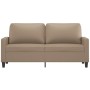Sofá de 2 plazas de cuero sintético color capuchino 140 cm de , Sofás - Ref: Foro24-359141, Precio: 221,81 €, Descuento: %
