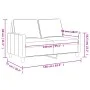 Sofá de 2 plazas de cuero sintético color capuchino 140 cm de , Sofás - Ref: Foro24-359141, Precio: 218,26 €, Descuento: %