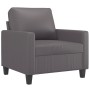 Sillón cuero sintético gris 60 cm de , Sofás - Ref: Foro24-359129, Precio: 129,98 €, Descuento: %