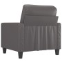 Sillón cuero sintético gris 60 cm de , Sofás - Ref: Foro24-359129, Precio: 129,98 €, Descuento: %