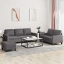 Juego de sofás con cojines 3 piezas cuero sintético gris de , Sofás - Ref: Foro24-3201425, Precio: 514,35 €, Descuento: %