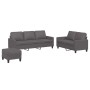 Juego de sofás con cojines 3 piezas cuero sintético gris de , Sofás - Ref: Foro24-3201425, Precio: 514,35 €, Descuento: %