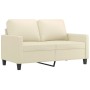 Juego de sofás con cojines 2 piezas cuero sintético crema de , Sofás - Ref: Foro24-3201419, Precio: 478,87 €, Descuento: %