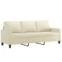 Cream synthetic leather 4-piece sofa set with cushions by , Sofas - Ref: Foro24-3201404, Price: 658,26 €, Discount: %
