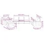 Cremefarbenes 4-teiliges Sofaset aus Kunstleder mit Kissen von , Sofas - Ref: Foro24-3201404, Preis: 658,26 €, Rabatt: %
