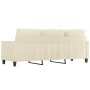 Sofá de 3 plazas de cuero sintético color crema 180 cm de , Sofás - Ref: Foro24-359143, Precio: 276,59 €, Descuento: %