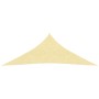 Toldo de vela triangular HDPE 5x5x5 m m beige de vidaXL, Sombrillas - Ref: Foro24-42286, Precio: 28,10 €, Descuento: %
