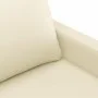 Sofá de 3 plazas de cuero sintético color crema 180 cm de , Sofás - Ref: Foro24-359143, Precio: 272,24 €, Descuento: %