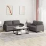 Gray synthetic leather 2-piece sofa set with cushions by , Sofas - Ref: Foro24-3201410, Price: 416,89 €, Discount: %