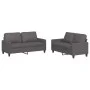Juego de sofás con cojines 2 piezas cuero sintético gris de , Sofás - Ref: Foro24-3201410, Precio: 416,89 €, Descuento: %