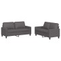 Juego de sofás con cojines 2 piezas cuero sintético gris de , Sofás - Ref: Foro24-3201410, Precio: 423,73 €, Descuento: %