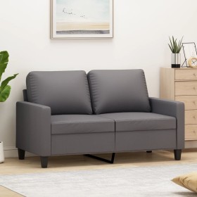 Sofá de 2 plazas de cuero sintético gris 120 cm de , Sofás - Ref: Foro24-359134, Precio: 234,30 €, Descuento: %