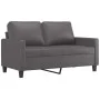Sofá de 2 plazas de cuero sintético gris 120 cm de , Sofás - Ref: Foro24-359134, Precio: 227,56 €, Descuento: %