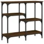 Mesa consola madera de ingeniería marrón roble 80x29x75 cm de , Mesas auxiliares - Ref: Foro24-834079, Precio: 51,55 €, Descu...