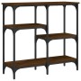 Mesa consola madera de ingeniería marrón roble 80x29x75 cm de , Mesas auxiliares - Ref: Foro24-834079, Precio: 52,20 €, Descu...