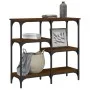 Oak brown engineered wood console table 80x29x75 cm by , Side tables - Ref: Foro24-834079, Price: 51,55 €, Discount: %