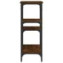 Mesa consola madera de ingeniería marrón roble 80x29x75 cm de , Mesas auxiliares - Ref: Foro24-834079, Precio: 51,55 €, Descu...