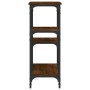Mesa consola madera de ingeniería marrón roble 80x29x75 cm de , Mesas auxiliares - Ref: Foro24-834079, Precio: 52,20 €, Descu...