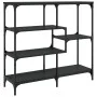 Black plywood console table 103x32x95 cm by , Side tables - Ref: Foro24-833950, Price: 69,14 €, Discount: %