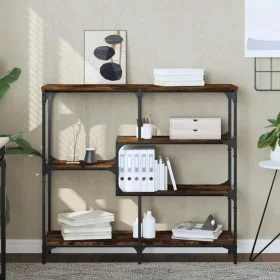 Mesa consola madera de ingeniería roble ahumado 103x32x95 cm de , Mesas auxiliares - Ref: Foro24-833952, Precio: 67,35 €, Des...