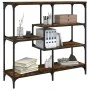 Smoked oak engineered wood console table 103x32x95 cm by , Side tables - Ref: Foro24-833952, Price: 67,35 €, Discount: %
