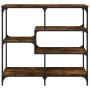 Mesa consola madera de ingeniería roble ahumado 103x32x95 cm de , Mesas auxiliares - Ref: Foro24-833952, Precio: 68,49 €, Des...