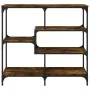 Smoked oak engineered wood console table 103x32x95 cm by , Side tables - Ref: Foro24-833952, Price: 67,35 €, Discount: %