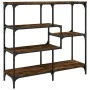Smoked oak engineered wood console table 103x32x95 cm by , Side tables - Ref: Foro24-833952, Price: 67,35 €, Discount: %